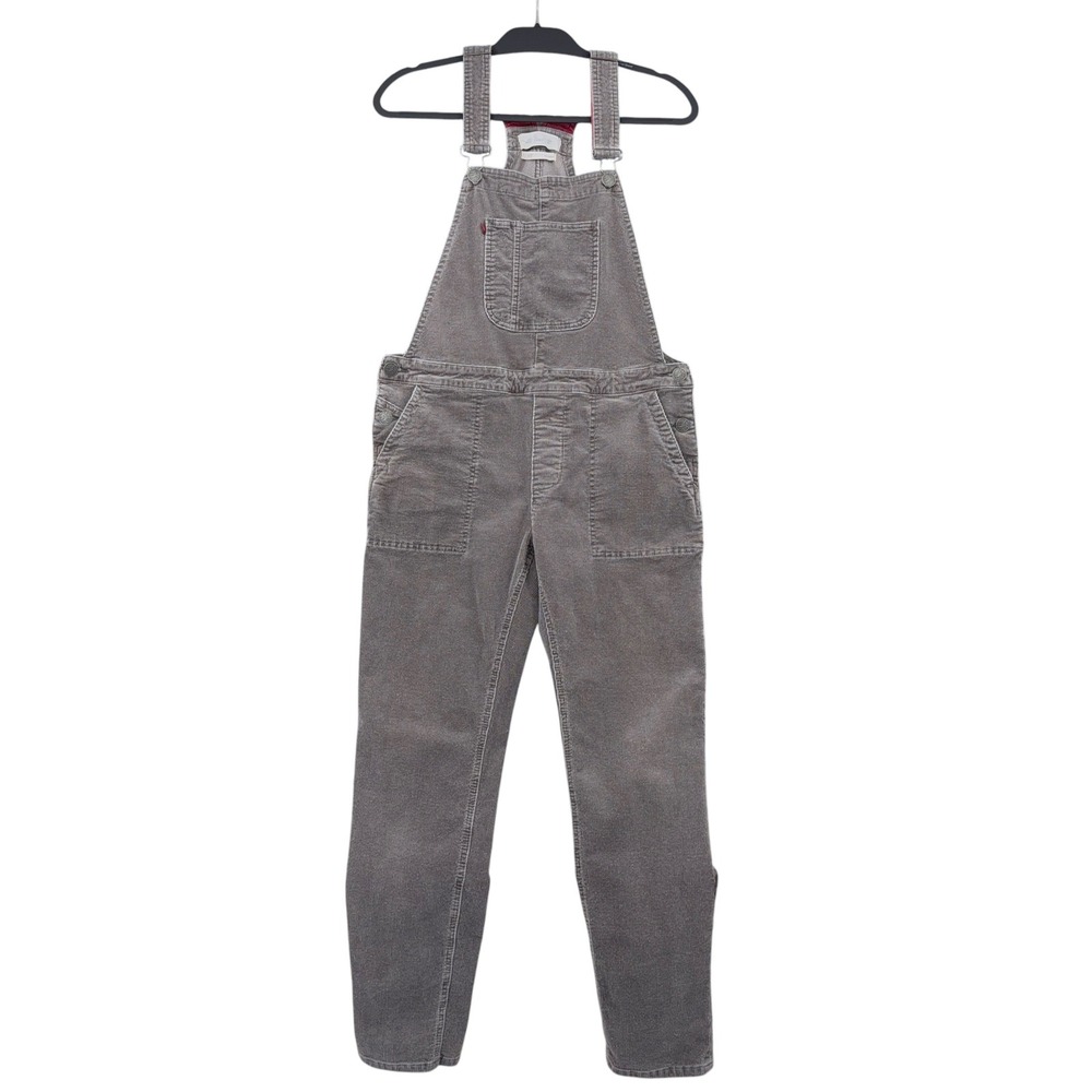 Purnell Corduroy Overalls Womens 4/27 Cotton Elastane Gray Workwear